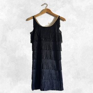 FLAPPER DRESSS black and gold